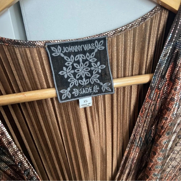 Johnny Was Tina Wrap Midi Dress - Picture 7 of 8